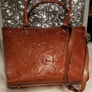 Patricia Nash Zancona tooled tote